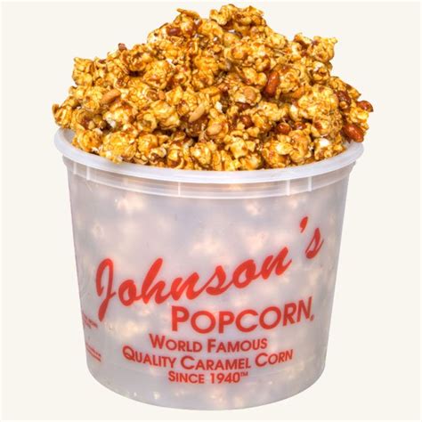 Johnsons popcorn - (1) Container of 7 Sea Salt Caramels